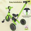 Bautia Kids Tricycle for Toddlers 1-3 with Push Handle, 5 in 1 Baby Balance Bike for 1-4 Years Old Boys Girls Gift with Removable Pedals (No Parent Steering Version) view 3