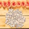 100PCS Wood Letter Tiles Wooden Alphabet Tiles A Z Capital Letters for Crafts, Pendants, Spelling view 2