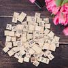 100PCS Wood Letter Tiles Wooden Alphabet Tiles A Z Capital Letters for Crafts, Pendants, Spelling view 3