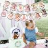 Cow 12 Month Photo Banner Farm Cow photo banner for Newborn to 12 Months Birthday Party Farm Animals First Birthday Decoration Cow Party Cowboy Cowgirl First Bday Supplies for Girl view 3