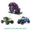 AMK 1/10 Transmission Aluminum SCX10 II Gearbox with Skid Plate for 1/10 RC Crawler Axial AX10 SMT10 Vanquish VS4-10 SCX10 II Upgrades Accessories (Purple) view 2