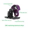 AMK 1/10 Transmission Aluminum SCX10 II Gearbox with Skid Plate for 1/10 RC Crawler Axial AX10 SMT10 Vanquish VS4-10 SCX10 II Upgrades Accessories (Purple) view 3