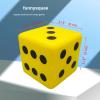funnysquee 3.15 Inches Foam Dice Toy: A Fun-Filled, Kawaii Dices Educational Toy for Kid Board Game and Learning Sessions (Fortunate Yellow) view 2