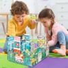 PicassoTiles Metro City Hospital Magnetic Tile Building Set with 8 Vehicles and Figures Educational Magnet Blocks Construction for Kids Age 3 Plus STEM Role Play Town Imagination Learning Toy PTQ14 view 2