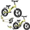VTZII Balance Bike 2 in 1 with Pedals Brake Training Wheels Kickstand Pneumatic tyre,for Kids 2-7 Years Old,Kids Bike 12 14 16 inch (12 inch, Green) view 1