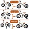 VTZII Balance Bike 2 in 1 with Pedals Brake Training Wheels Kickstand Pneumatic tyre,for Kids 2-7 Years Old,Kids Bike 12 14 16 inch (12 inch, Green) view 2