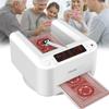 NYMFEA Fully Automatic Card Dealer Machine, 360 Rotating Poker Card Shuffler, Electric Card Dealer with LED Digital Display, Type-C Charging, Built-in Battery, Up to 8 Players view 1