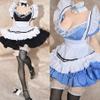 1/6 Scale Female Clothes, Female Maid Clothes Set Dress Apron Headdress High Socks Outfit Clothing for 12inch PH TBL JO Action Figure Body (Black) view 2