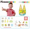 PicassoTiles Magnetic Tile Farm Animal Building Playset with 8 Character Figures STEM Construction Toy for Kids Age 3 Plus Educational Pretend Play Learning Blocks Farmyard Creative Activity Kit PTQ17 view 2