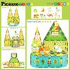 PicassoTiles Magnetic Tile Farm Animal Building Playset with 8 Character Figures STEM Construction Toy for Kids Age 3 Plus Educational Pretend Play Learning Blocks Farmyard Creative Activity Kit PTQ17 view 4