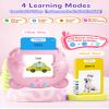 Spanish & English Talking Flash Cards for Toddlers, 510 Sight Words Bilingual Pink Educational Toys for Girls, Autism Sensory Speech Therapy Toys, Espaola Pocket Vocabulary Learning for Kids view 3