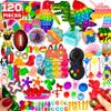 120 Pcs Fidget Toys Pack, Pop Sensory Party Favors Set Gifts for Kids Adults Boy Girl Stocking Stuffers Autistic Bulk Goodie Bag Filler Treasure Box Classroom Prizes School view 1