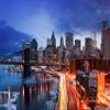 1000 Piece Adult Jigsaw Puzzle Wooden Puzzle New York City Brooklyn Bridge Scenery for Teenagers and Adults City Night Vew Puzzle Home Wall Decoration Toy Challenge Game Gift view 1