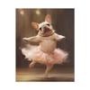 500 Piece Jigsaw Puzzles French Bulldog Lovers Cream French Bulldog Dog Ballerina Woodeen Puzzles for Adults and Kids Gift Development Toys Fun Games Family Decorations view 1