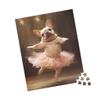 500 Piece Jigsaw Puzzles French Bulldog Lovers Cream French Bulldog Dog Ballerina Woodeen Puzzles for Adults and Kids Gift Development Toys Fun Games Family Decorations view 2