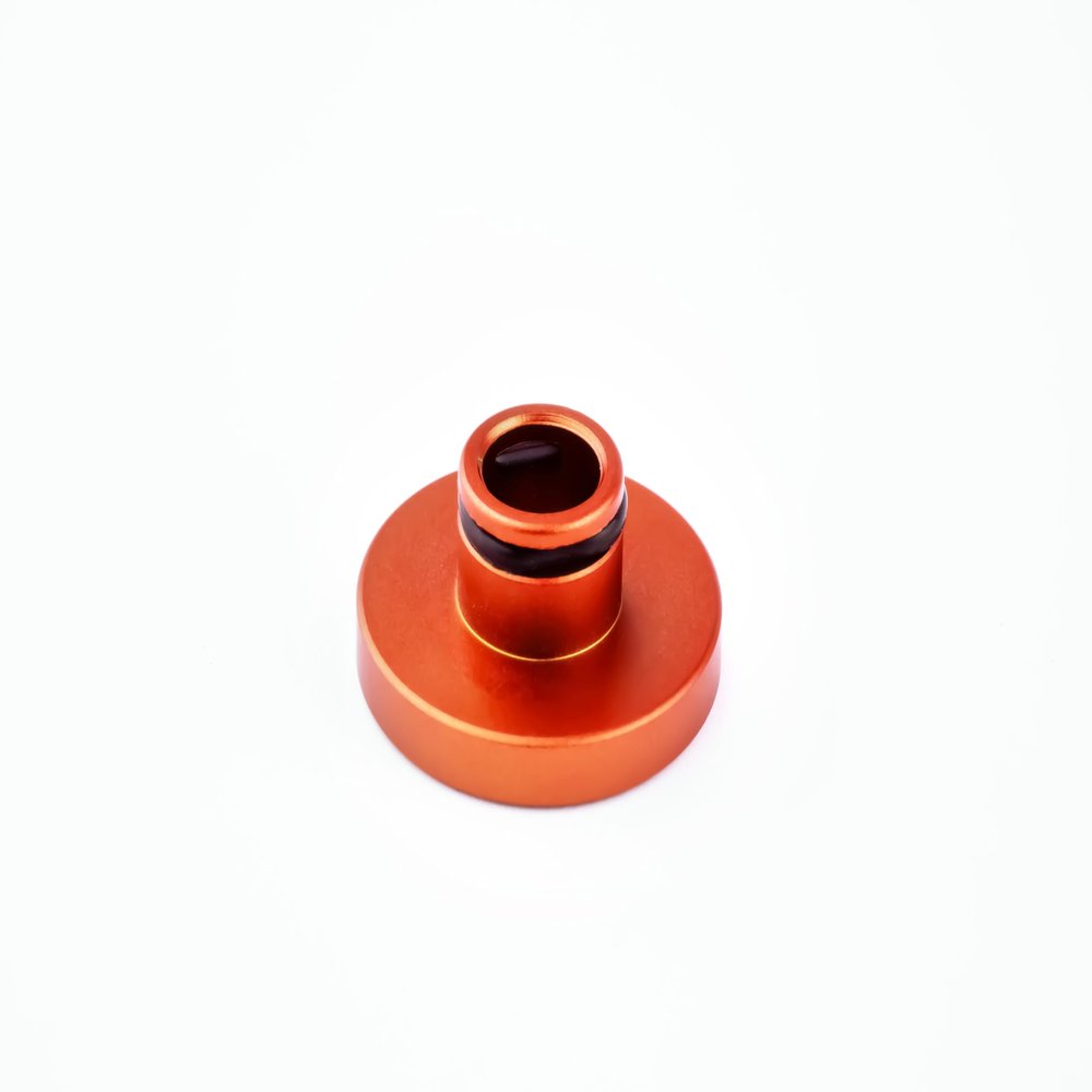 Original Orange Aluminum Magnetic seat, Aluminum Metal Resin Artistic Fashion keycap Magnetic seat, Mechanical Keyboard Magnetic Sucker.