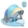 2026 Upgread Mambobaby Float, Baby Floats with Canopy for Waist Swimming Ring Non-Inflatable Pool Floats with Adjustable Safety Strap &Upgrade Add Tail for Infant Toddler 3-24 Months (Submarine) view 1