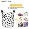 Foruidea Dalmatian Spot And Paws Dog Laundry Basket,Laundry Hamper,Collapsible Storage Bin, Oxford Fabric Clothes Baskets,Nursery Hamper For Home,Office,Dorm,Gift Basket view 3