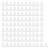 100Pcs Pacifier Clips Holders Suspender Mitten Binky Clip for DIY Teething Toys Baby Blankets Bib Holder Suit for 20mm Ribbon (White) view 1