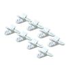 100Pcs Pacifier Clips Holders Suspender Mitten Binky Clip for DIY Teething Toys Baby Blankets Bib Holder Suit for 20mm Ribbon (White) view 2