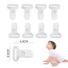 100Pcs Pacifier Clips Holders Suspender Mitten Binky Clip for DIY Teething Toys Baby Blankets Bib Holder Suit for 20mm Ribbon (White) view 3