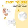 100Pcs Pacifier Clips Holders Suspender Mitten Binky Clip for DIY Teething Toys Baby Blankets Bib Holder Suit for 20mm Ribbon (White) view 4