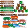 PIXHOTUL 40 Pieces Football Party Favors, Silicone Wristbands and Rubber Bracelets for Game Day, Teens Birthday, Theme Party, Team Awards Presents view 1
