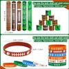 PIXHOTUL 40 Pieces Football Party Favors, Silicone Wristbands and Rubber Bracelets for Game Day, Teens Birthday, Theme Party, Team Awards Presents view 2