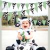Kreatwow Western Cowboy Party Banner Western Cowboy Party Decorations Sage Green Cow Bandana Pennant Banner Bunting Banner Wild West Theme Baby Shower Party Supplies Farm Animal Theme Cow Garland view 4