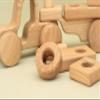 Free Shipping Natural Wooden Tractor-Constructor with Trailer, BT20 : Eco-Friendly Gift with Montessori and Waldorf Educational Influence Lotes Toys Baby Gift view 4