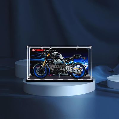 Acrylic display case compatible with Yamaha MT-10 SP 42159 3mm Thickness dust-Free and Crystal Clear Display case with Screw (Model Set is not Included) (With background)