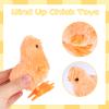 3 otters 12PCS Wind Up Chick Toys, Colorful Wind-Up Jumping Cute Chicken Plush Chicks Toys for Kids Goodie Bags, Party Favors view 3