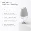 BuubiBottle Mini Slow Flow Bottle for Newborn Babies by Quark - with Anti-Colic RealFeel Nipple to Simulate Breastfeeding - BPA-Free, PVC-Free, Toxin-Free - 5 Oz Bottle with Lid, 2 Pack - Gray view 2
