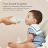 BuubiBottle Mini Slow Flow Bottle for Newborn Babies by Quark - with Anti-Colic RealFeel Nipple to Simulate Breastfeeding - BPA-Free, PVC-Free, Toxin-Free - 5 Oz Bottle with Lid, 2 Pack - Gray view 3