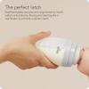 BuubiBottle Mini Slow Flow Bottle for Newborn Babies by Quark - with Anti-Colic RealFeel Nipple to Simulate Breastfeeding - BPA-Free, PVC-Free, Toxin-Free - 5 Oz Bottle with Lid, 2 Pack - Gray view 4