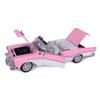 1957 Roadmaster Convertible Pink and White 1/18 Diecast Model Car by Motormax 73152pink view 1