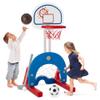 Best Choice Products 3-in-1 Toddler Basketball Hoop Sports Activity Center Grow with Me Indoor Outdoor Adjustable Play Set for Game Room, Kids, Children w/Soccer Goal, Golf, Stickers view 1