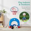 Best Choice Products 3-in-1 Toddler Basketball Hoop Sports Activity Center Grow with Me Indoor Outdoor Adjustable Play Set for Game Room, Kids, Children w/Soccer Goal, Golf, Stickers view 4