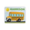Personalized With Your Child's Name Jigsaw Puzzle for Kids, Boys, Customized Puzzles: Construction Site, Train, Garbage Truck, Scholl Bus Cars Theme, Vehicles Large size 11 x 14 inch (School bus) view 1