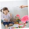 2pcs Flamingo Marionette Puppet Interactive String Puppets for Storytelling and Performance Lightweight Animal Design for Boys and Girls and Family Fun view 2