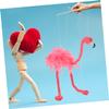 2pcs Flamingo Marionette Puppet Interactive String Puppets for Storytelling and Performance Lightweight Animal Design for Boys and Girls and Family Fun view 3