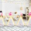Lemosae 4 Pack Teepee Tent for Kids Slumber Party with Mattress,Fitted Sheet,Light String,Natural Cotton Washable Sleepover Tents for Girls Party Birthday Slumber Movie Night Supplies(White) view 4