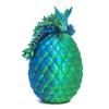 Flavery 3D Dragon Egg with Flexible Pearly Sheen Dragon Inside, 3D Printed Surprise Gift, Articulated Dragon Egg Fidget Toy, Dragon Figurine Decor (12 Dragon,Green Mix Blue) view 2