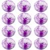 12 Pack Inflatable Beach Balls Bulk 16" Glitters Pool Toys Balls for Pool, Beach, Summer Pool Party - Swimming Pool Game Water Beach Toys Kid Party Favor Valentine Decorations Blow Up Grape Beach Ball view 1