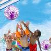 12 Pack Inflatable Beach Balls Bulk 16" Glitters Pool Toys Balls for Pool, Beach, Summer Pool Party - Swimming Pool Game Water Beach Toys Kid Party Favor Valentine Decorations Blow Up Grape Beach Ball view 2