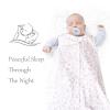 david's kids 100% Organic Cotton Baby Sleep Sack 6-12 Months, Soft Baby Wearable Blankets with 2-Way Zipper, 2 Pack Comfy Sleeping Bags for Infant Newborn Boys Girls Neutral, Medium Size, Floral view 3