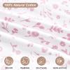 david's kids 100% Organic Cotton Baby Sleep Sack 6-12 Months, Soft Baby Wearable Blankets with 2-Way Zipper, 2 Pack Comfy Sleeping Bags for Infant Newborn Boys Girls Neutral, Medium Size, Floral view 4