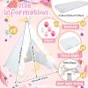 Lemosae 2 Pack Kids Teepee Tent with Mattress,Fitted Sheet,Light String,Washable Natural Cotton Toddler Play Tent for Girls Boys Indoor Outdoor Sleepover Slumber Birthday Party(White) view 2