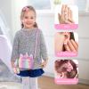 JYPS 7PCS Toddler Purse for Girl, Girls Wallet with Pretend Play Toys, Princess Toys with Kids Dress Up Jewelry Set (Rainbow Crown Unicorn) view 2