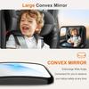 Anatec Baby Car Mirror, Rear Facing Car Seat Mirror for Infant Newborn with Hook Clip Design, Non-Shaking Wide Crystal View Shatterproof Crash Tested Adjustable view 3